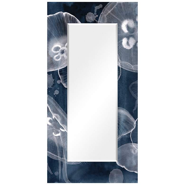 Image 3 Moon Jellies Art Glass 36" x 72" Rectangular Wall Mirror