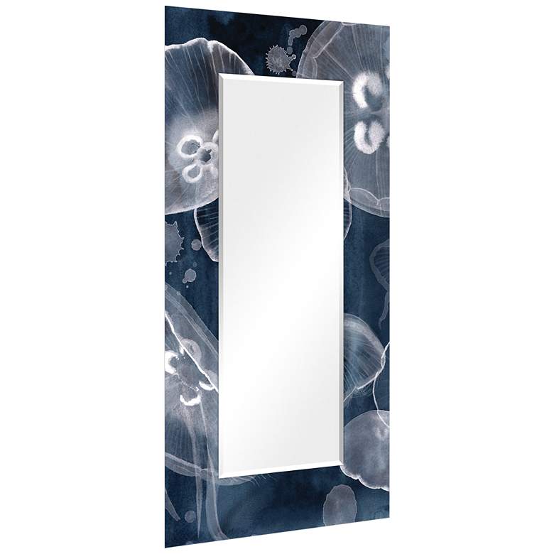 Image 5 Moon Jellies Art Glass 36" x 72" Rectangular Wall Mirror more views