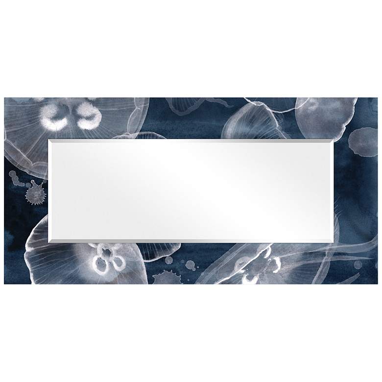 Image 6 Moon Jellies Art Glass 36" x 72" Rectangular Wall Mirror more views