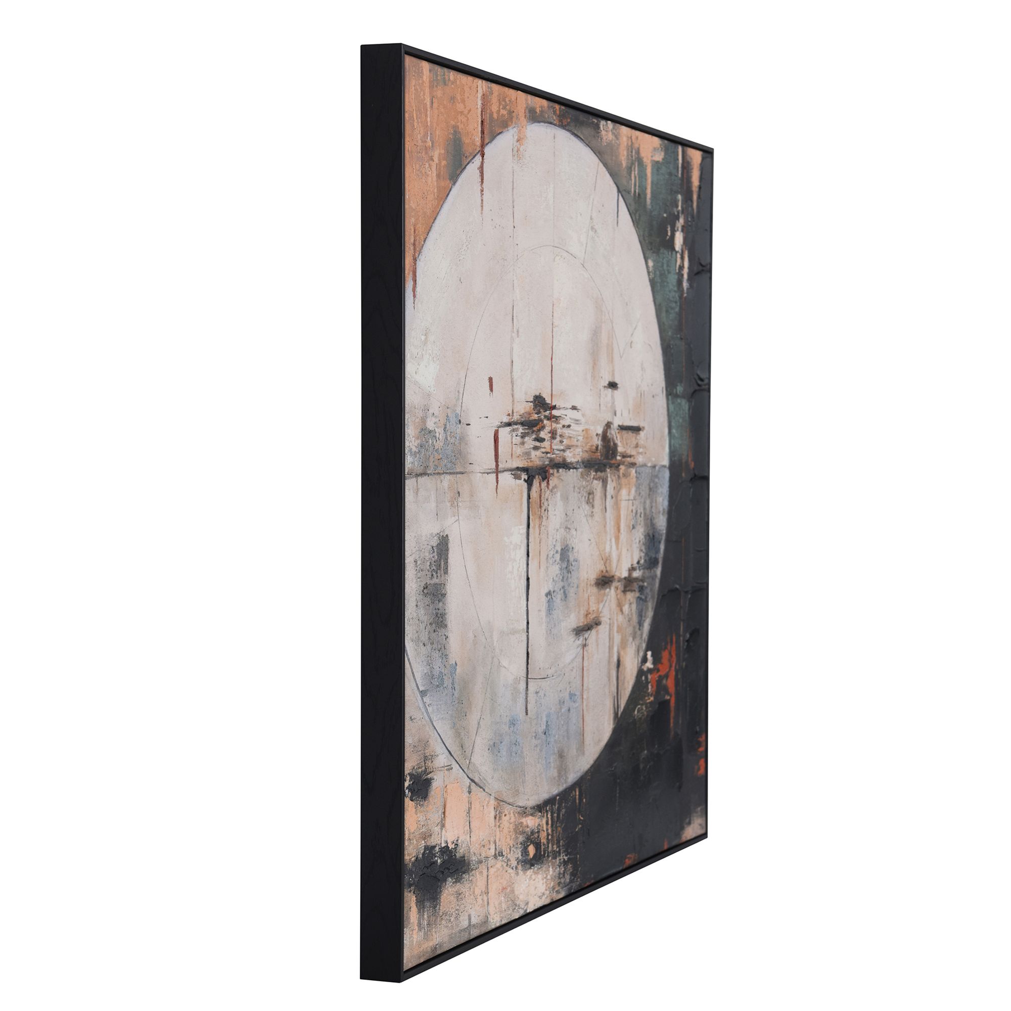 Image 2 Moon Movement I 30"W X 30"H Hand Embellished Framed Canvas Wall A more views