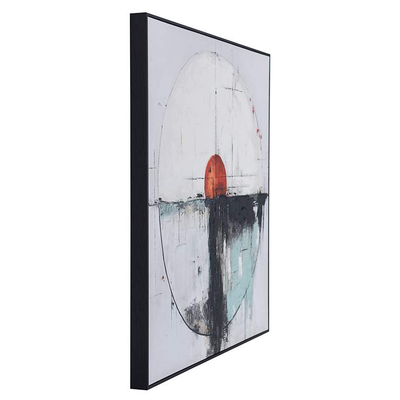 Image 3 Moon Movement II 30"W X 30"H Hand Embellished Framed Canvas Wall more views
