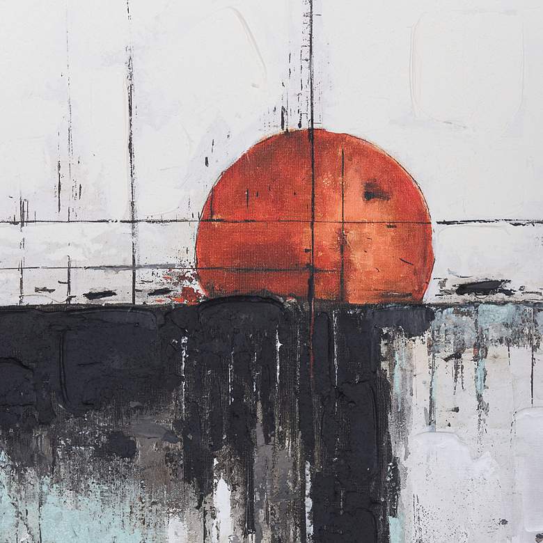Image 5 Moon Movement II 30"W X 30"H Hand Embellished Framed Canvas Wall more views