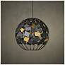 Thumbnail1 of Moon Night Gray & Gold Orb Chandelier