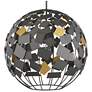 Thumbnail3 of Moon Night Gray & Gold Orb Chandelier more views