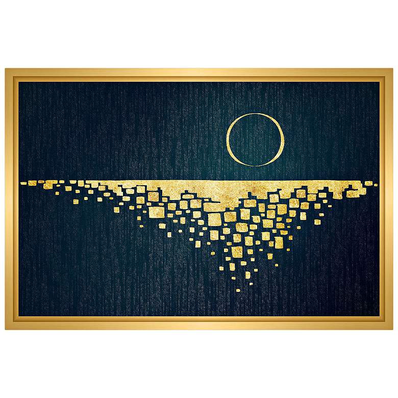 Image 1 Moon Rising 21 3/4 inch Wide Framed Canvas Wall Art