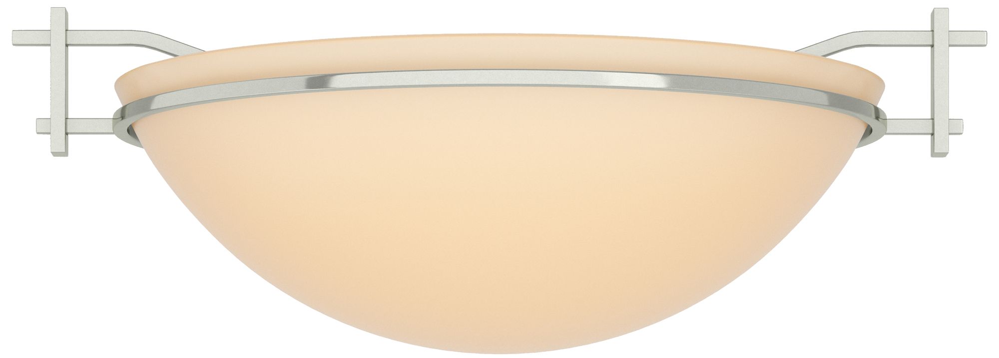 Sterling Silver Semi Flush Ceiling Light Sand Glass - #352K8 | Lamps Plus