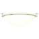 Moonband 15.9" Wide Large Sterling Semi-Flush With Opal Glass Shade