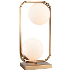 Moondance 18&quot; High Aged Brass 2-Light Accent Table Lamp