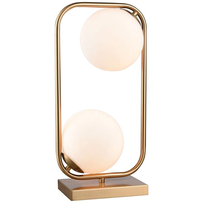 Image 2 Moondance 18" High Aged Brass 2-Light Accent Table Lamp