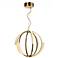 Moonlight LED 22 Inch Aged Brass Geometrical Sphere Styled Chandelier