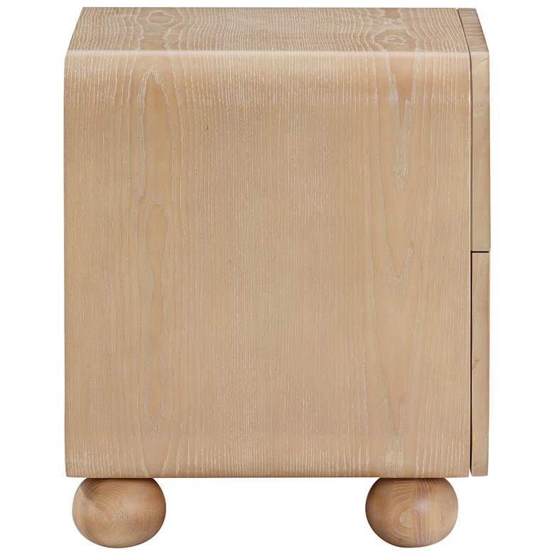 Image 5 Moonrise 20" Wide Natural Ash Wood 1-Drawer Nightstand more views