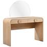 2_Moonrise 48" Wide Natural Ash Wood 2-Drawer Vanity Desk