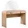 Moonrise 48" Wide Natural Ash Wood 2-Drawer Vanity Desk