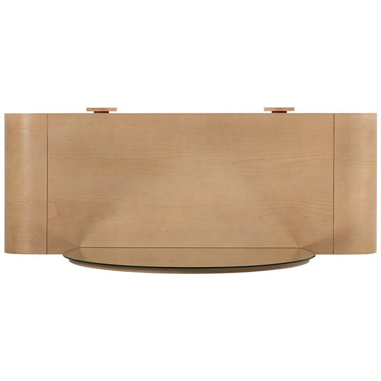Image 4 Moonrise 48" Wide Natural Ash Wood 2-Drawer Vanity Desk more views