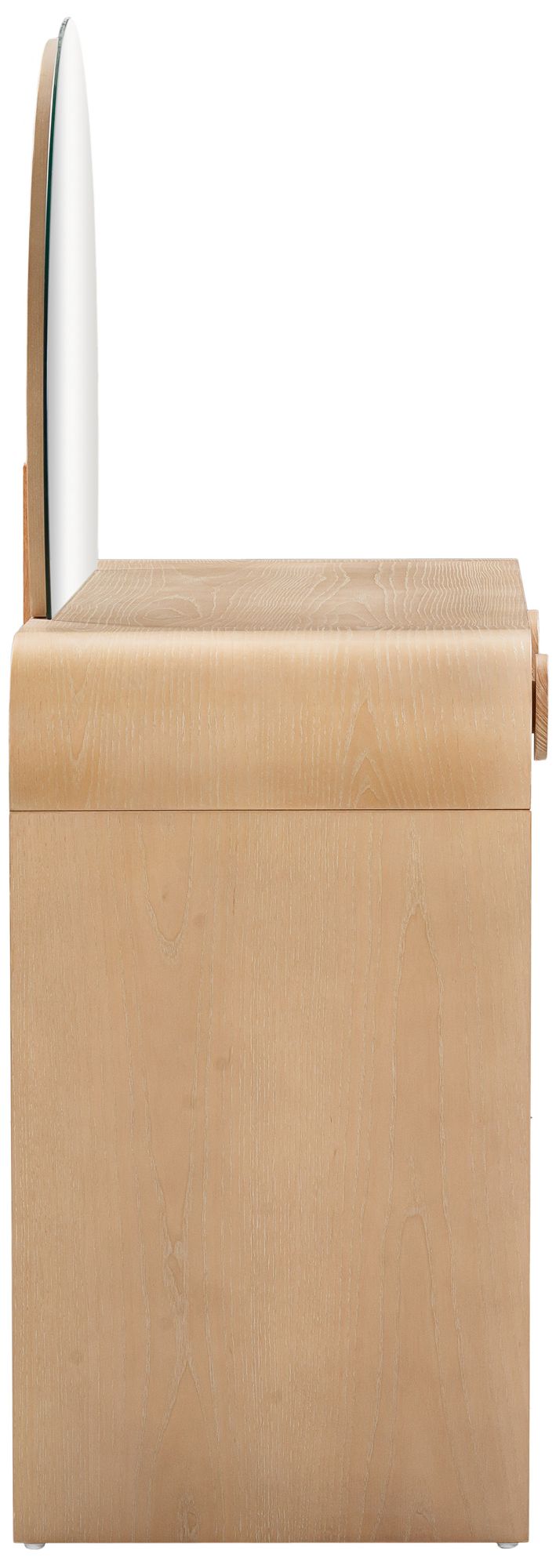 Moonrise 48" Wide Natural Ash Wood 2-Drawer Vanity Desk