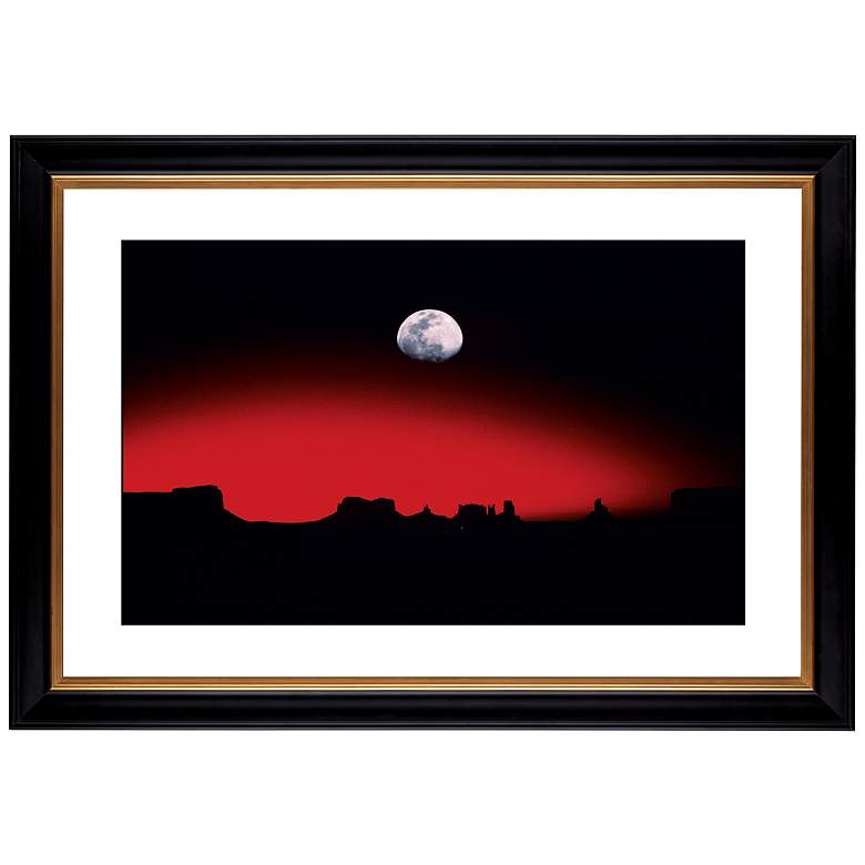 Image 1 Moonrise Over Desert Giclee 41 3/8 inch Wide Wall Art