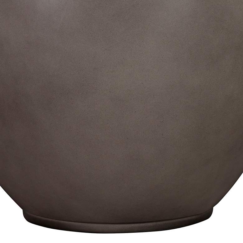 Image 5 Moonstone 11" High Gray Round Garden Pot Planter more views