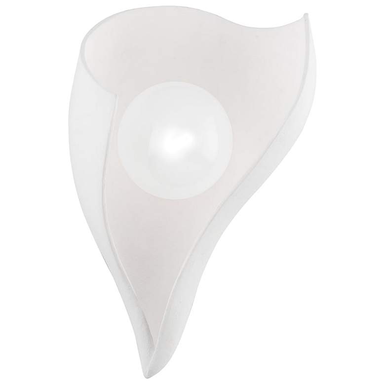 Image 1 Moonstone Gesso White Wall Sconce