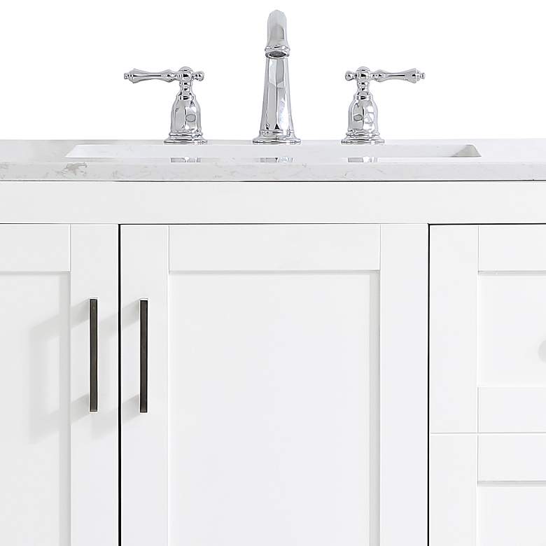 Image 3 Moore 42" Wide White Single Sink Bathroom Vanity more views