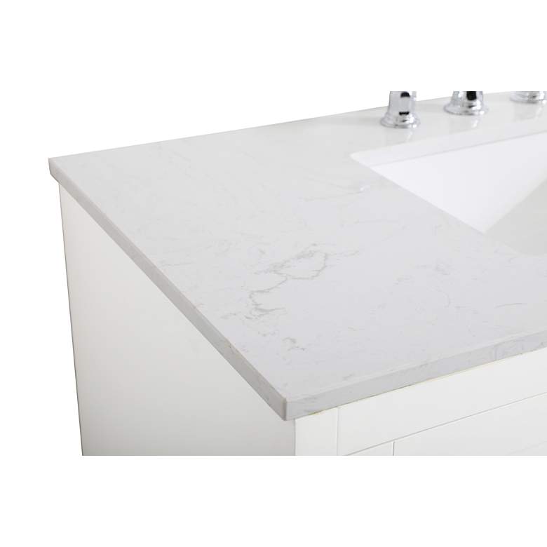 Image 5 Moore 42" Wide White Single Sink Bathroom Vanity more views
