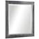 Moore Tarnished Silver 40" Square Oversized Wall Mirror