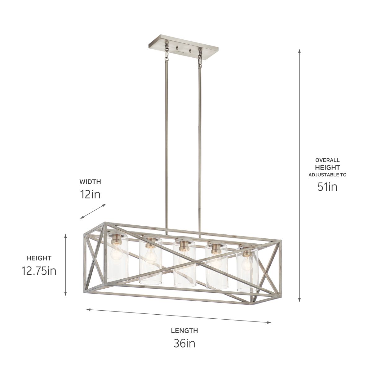 Moorgate Chandelier in Antique White