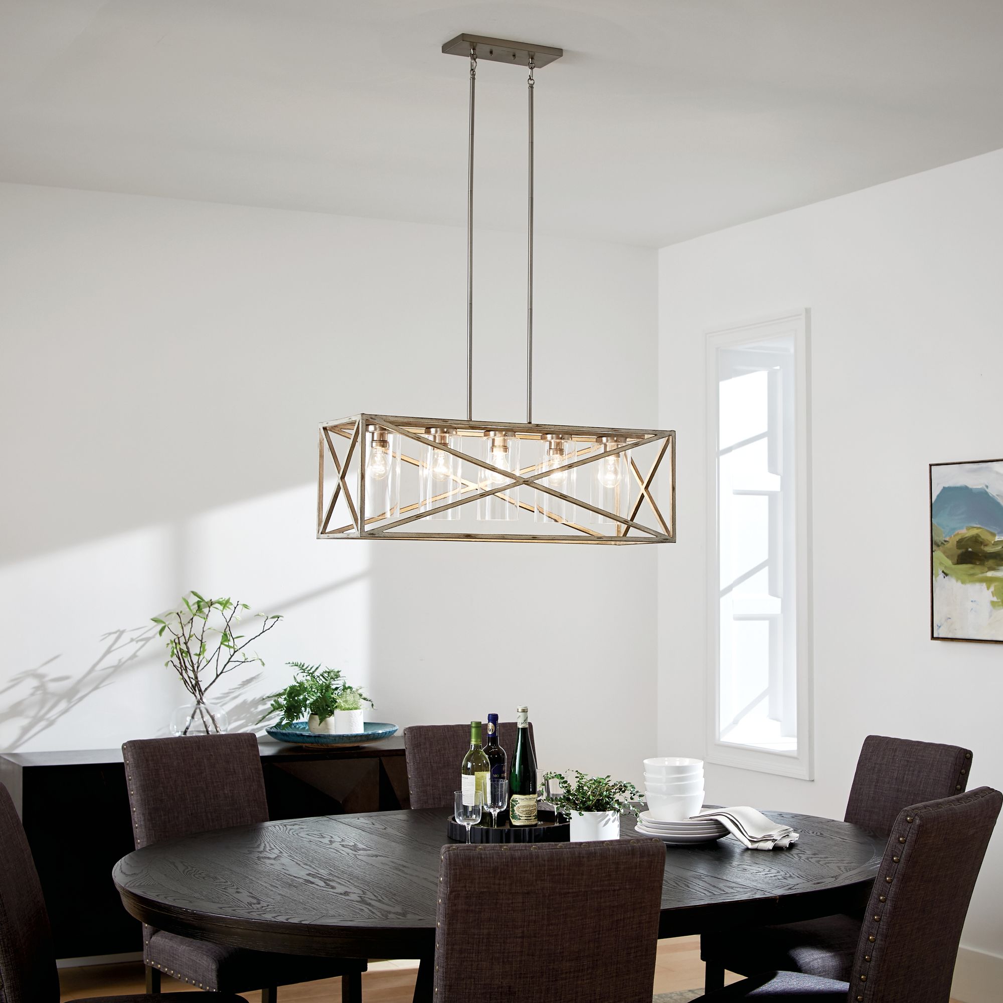 Moorgate Chandelier in Antique White