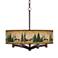 Moose Lodge Ava 6-Light Bronze Pendant Chandelier