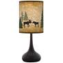 Thumbnail1 of Moose Lodge Giclee Black Droplet Table Lamp