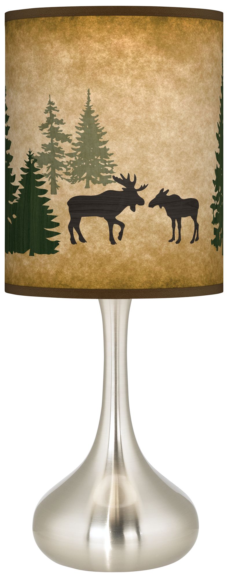 Moose Lodge Giclee Droplet Table Lamp