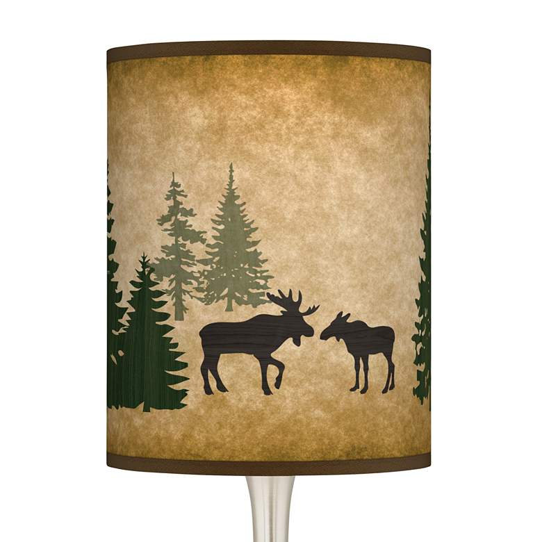 Image 2 Moose Lodge Giclee Droplet Table Lamp more views