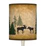 Moose Lodge Giclee Droplet Table Lamp