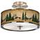 Moose Lodge Giclee Glow 14" Wide Ceiling Light