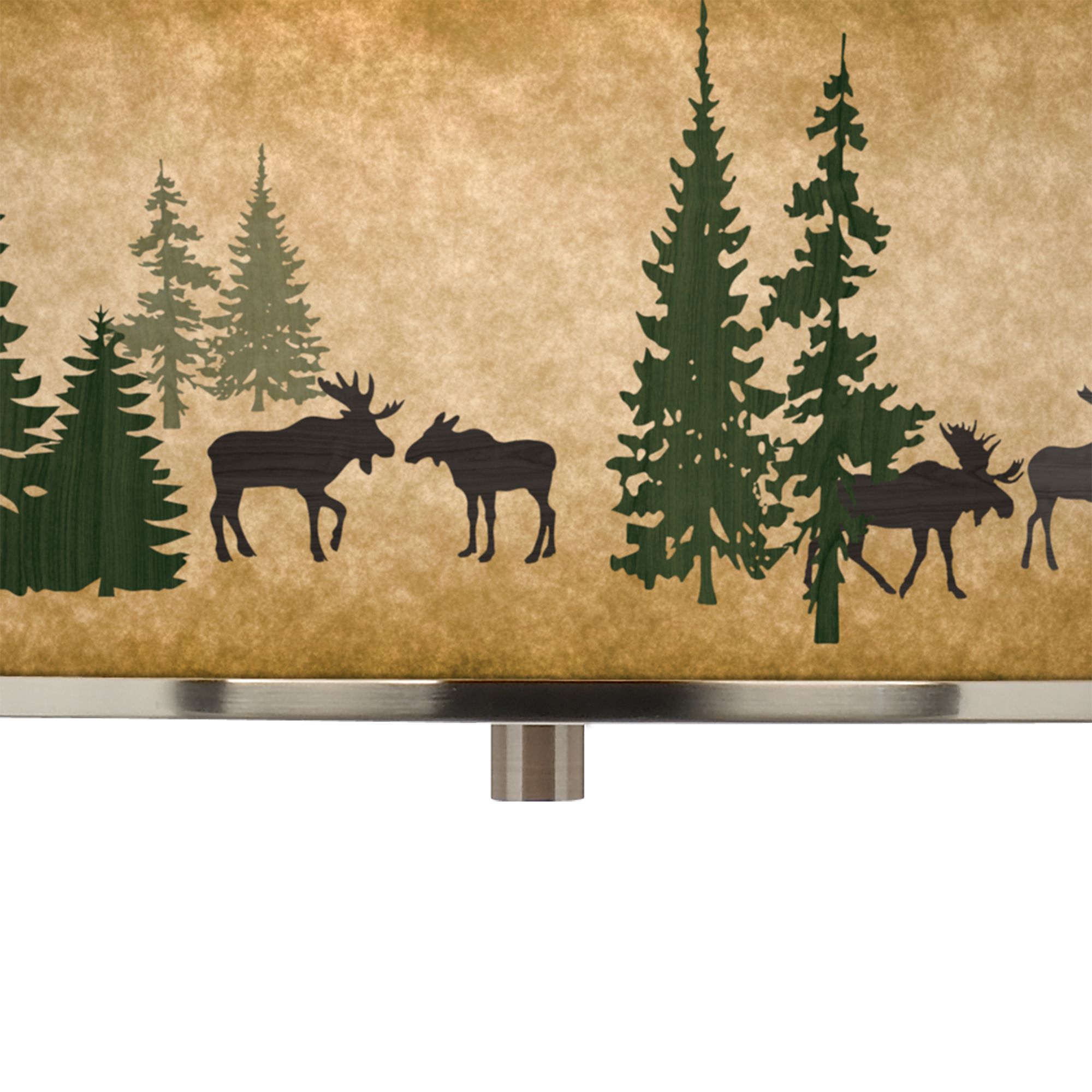 Image 2 Moose Lodge Giclee Glow 16" Wide Pendant Light more views