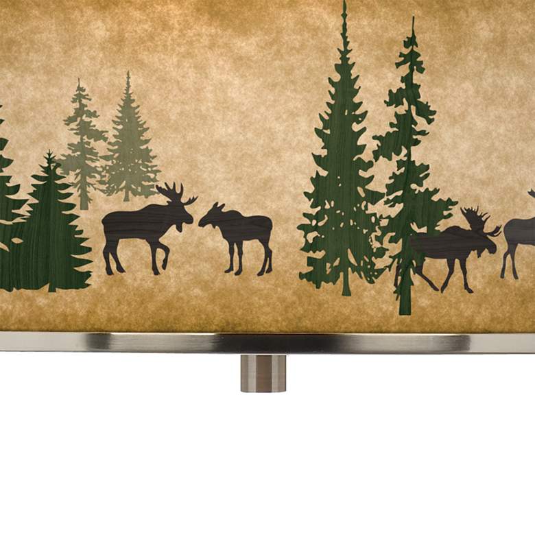 Image 2 Moose Lodge Giclee Glow 16 inch Wide Pendant Light more views