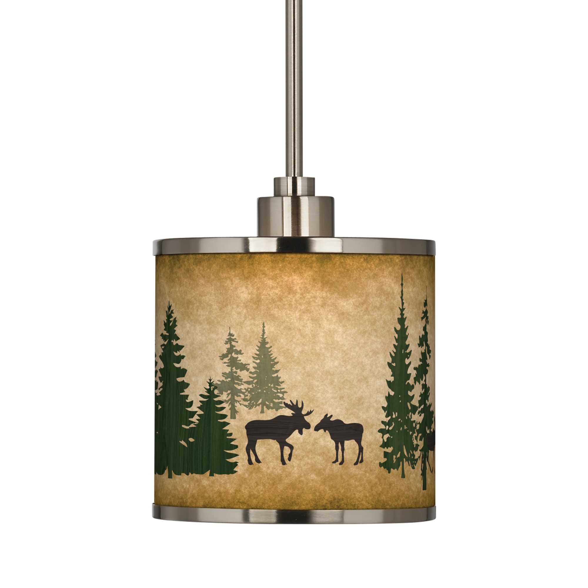 Image 3 Moose Lodge Giclee Glow Mini Pendant Light more views