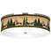 Moose Lodge Giclee Nickel 20 1/4" Wide Ceiling Light