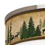 2_Moose Lodge Giclee Nickel 20 1/4" Wide Ceiling Light more views