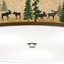 3_Moose Lodge Giclee Nickel 20 1/4" Wide Ceiling Light more views