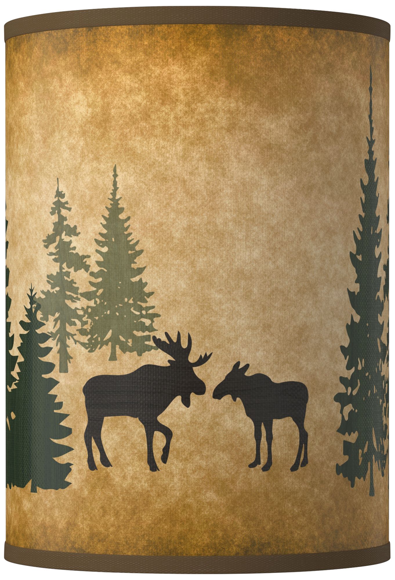 moose silhouette lamp shade