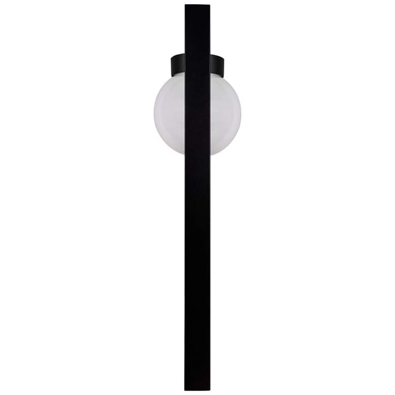 Image 4 Mora 24" High Black Metal Globe LED Bollard Path Light more views