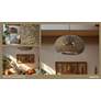 6_Moradabad 35" Wide Gilded Brass 5-Light Pendant more views
