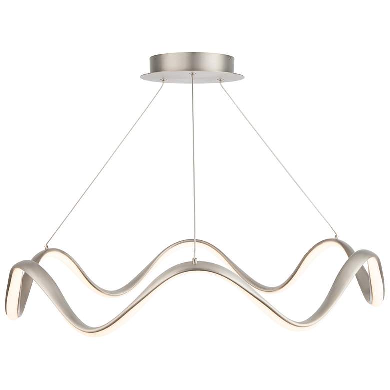 Image 4 Morae 5 inchH x 29.88 inchW 1-Light Pendant in Brushed Nickel more views