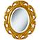 Moraga Gold 23 1/4" x 19 1/2" Oval Wall Mirror