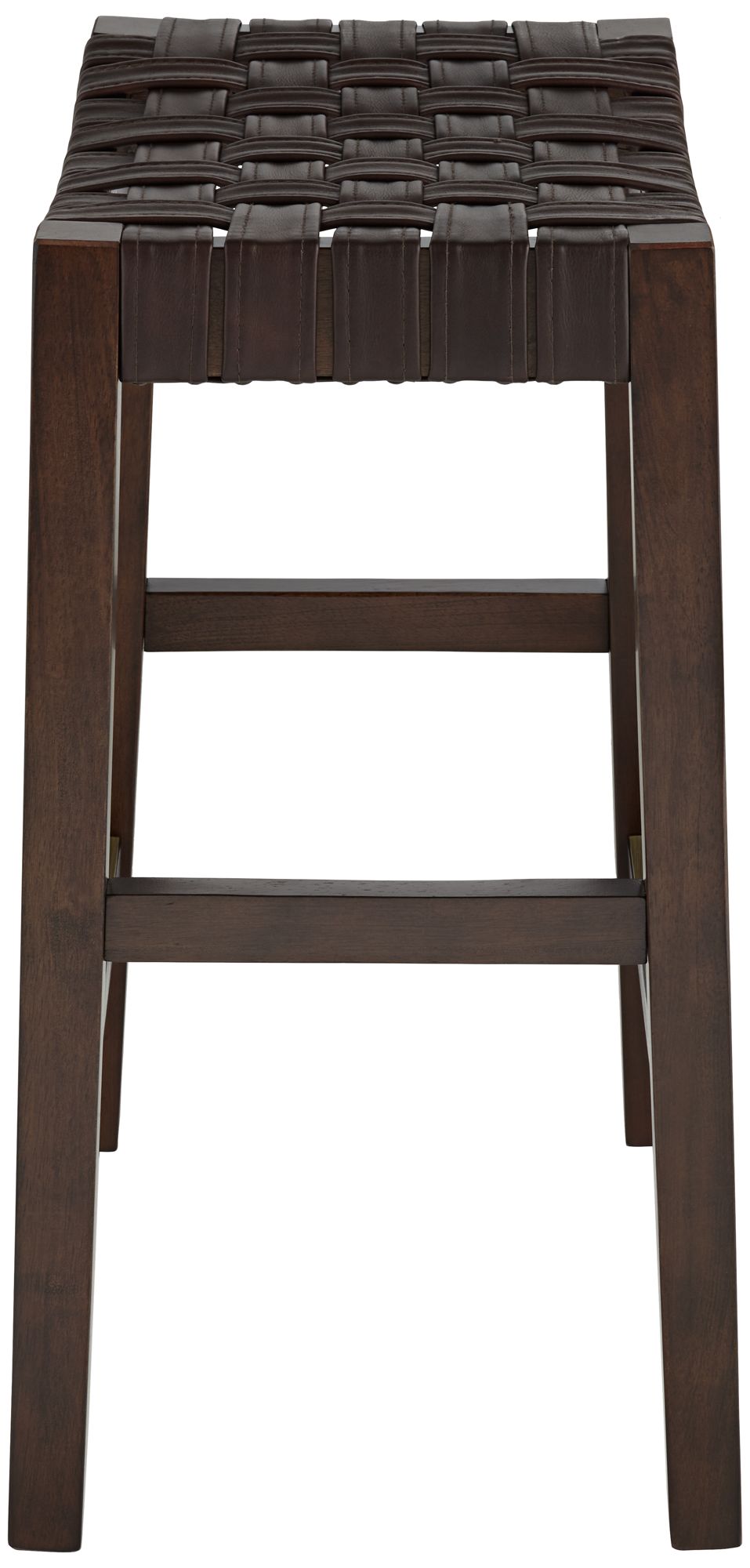 Moran 25 1/2" High Brown Leather Counter Stool in scene