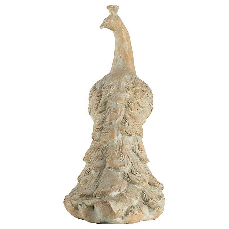 Image 5 Morara 22" High White Peacock Sculptural Accent more views
