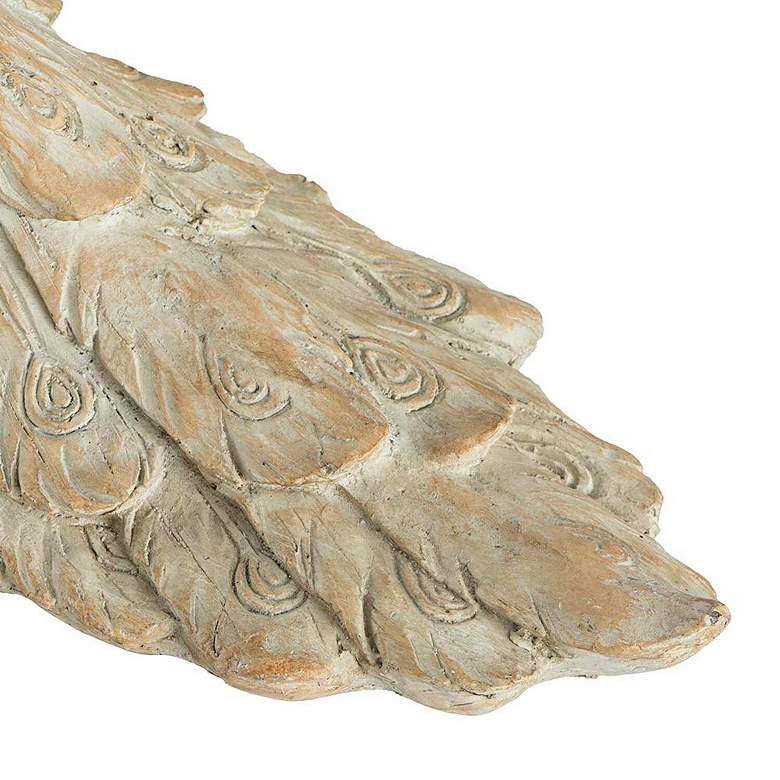 Image 7 Morara 22" High White Peacock Sculptural Accent more views