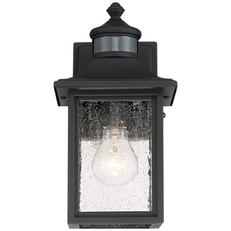 Image 5 Moray Bay 11 1/2" High Black Motion Sensor Outdoor Wall Light Set of 2 more views