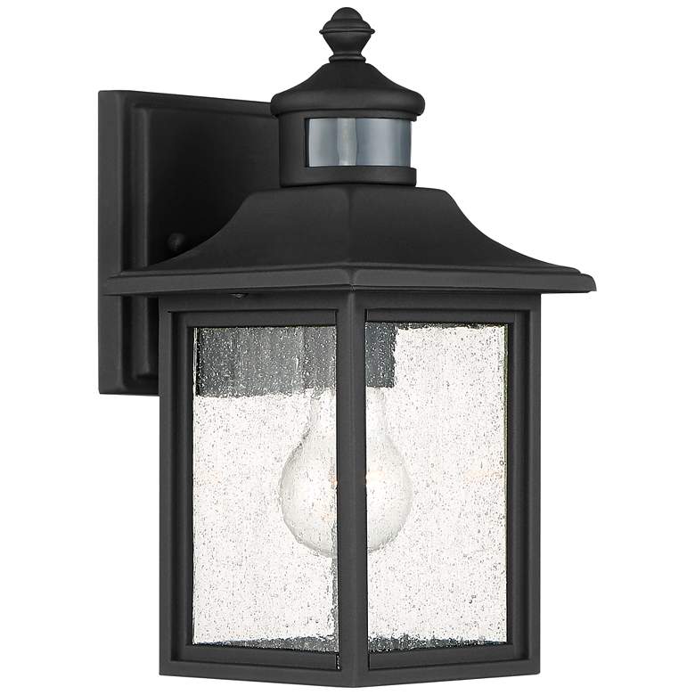 Image 6 Moray Bay 11 1/2" High Black Motion Sensor Outdoor Wall Light Set of 2 more views