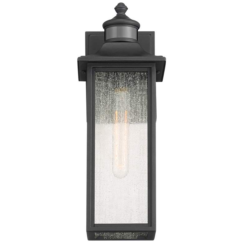 Image 4 Moray Bay 16 1/2" High Black Motion Sensor Outdoor Wall Light Set of 2 more views
